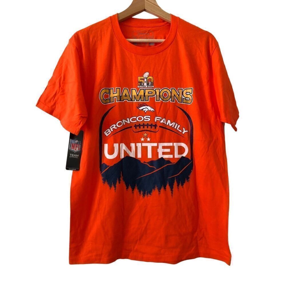 Denver Broncos Super Bowl 50 Champions T-shirt Men’s Size Large